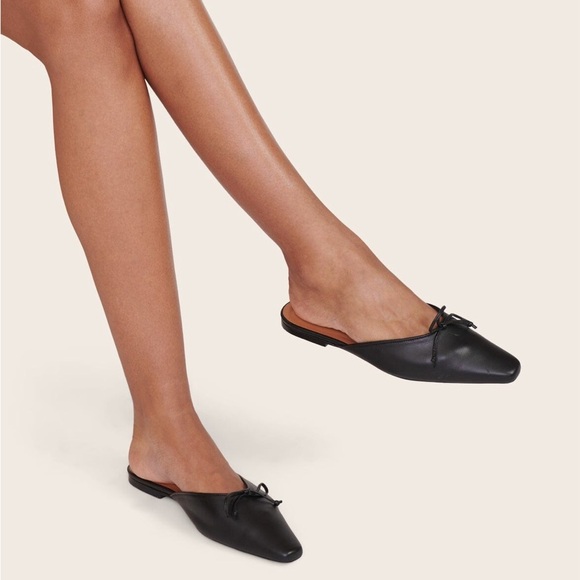 Staud Gina Black Suede Mule - Picture 1 of 7